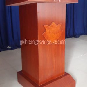 Bục nói chuyện gỗ công nghiệp hình hoa sen