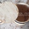 Thùng đựng gạo bằng gỗ thông cao 50 cm