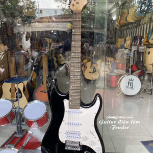 Đàn guitar điện phím lõm Fender màu đen