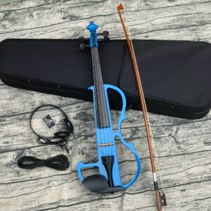Đàn violin điện màu xanh V1-EL