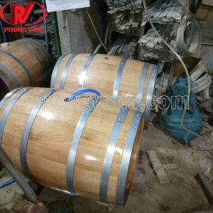 Thùng gỗ sồi ngâm rượu vang 200 lít