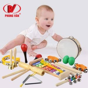Set đồ chơi nhạc cụ trẻ em 11 món