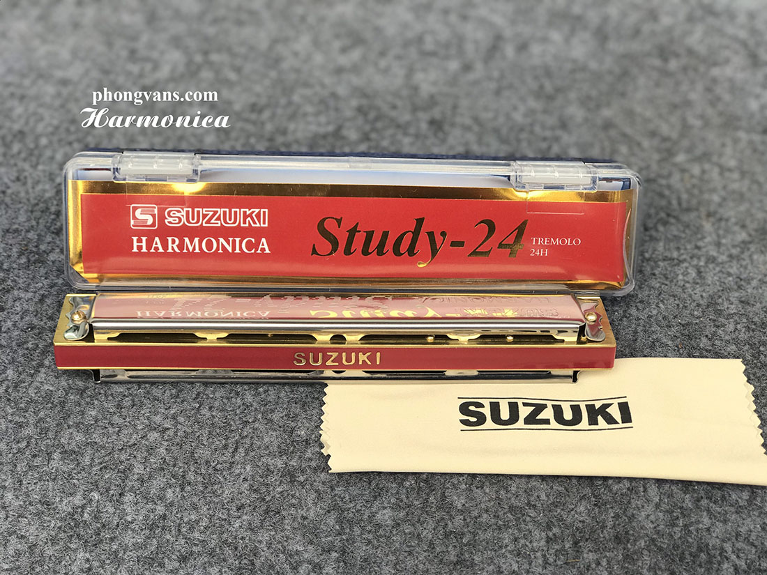 Kèn harmonica Suzuki Study-24 tremolo 24H