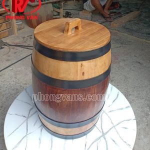 Thùng đựng gạo gỗ thông 20 kg