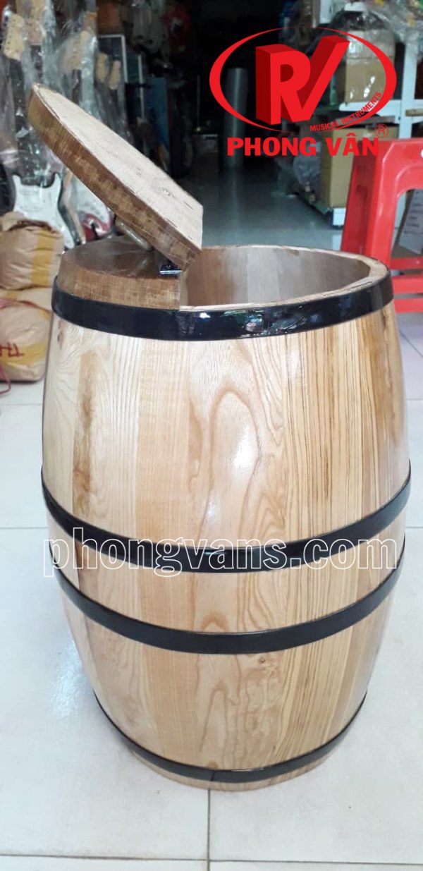 Thùng gỗ sồi đựng gạo 20 kg