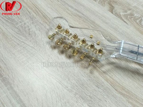 Order đàn guitar điện acrylic trong suốt