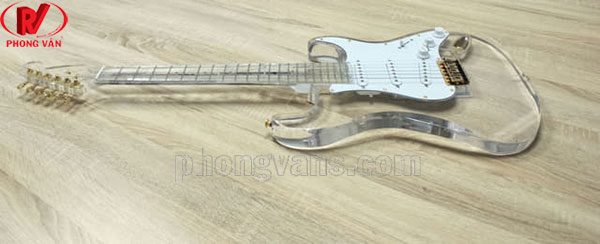 Order đàn guitar điện acrylic trong suốt