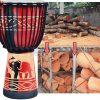 Trống vỗ tay Châu Phi djembe gỗ 10 inch