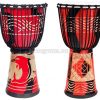 Trống vỗ tay Châu Phi djembe gỗ 10 inch