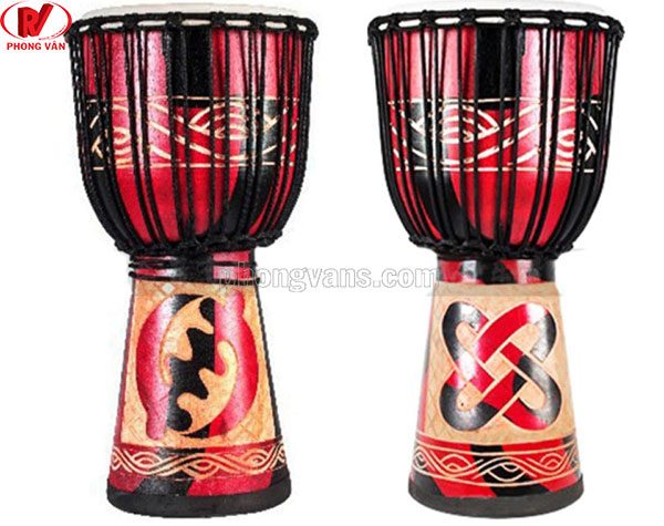 Trống vỗ tay Châu Phi djembe gỗ 10 inch