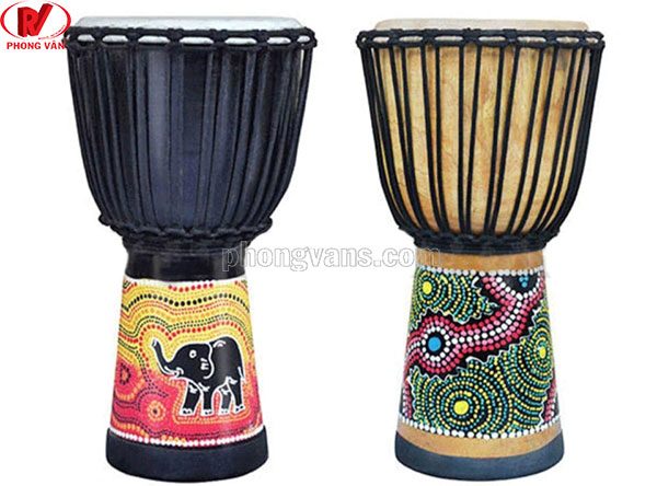 Trống vỗ tay Châu Phi djembe gỗ 10 inch