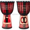 Trống vỗ tay Châu Phi djembe gỗ 10 inch