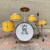 Bộ trống jazz HT Music chuyên nghiệp màu vàng cho trẻ em