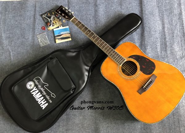 Đàn guitar acoustic gỗ cẩm Ấn Morris W30S
