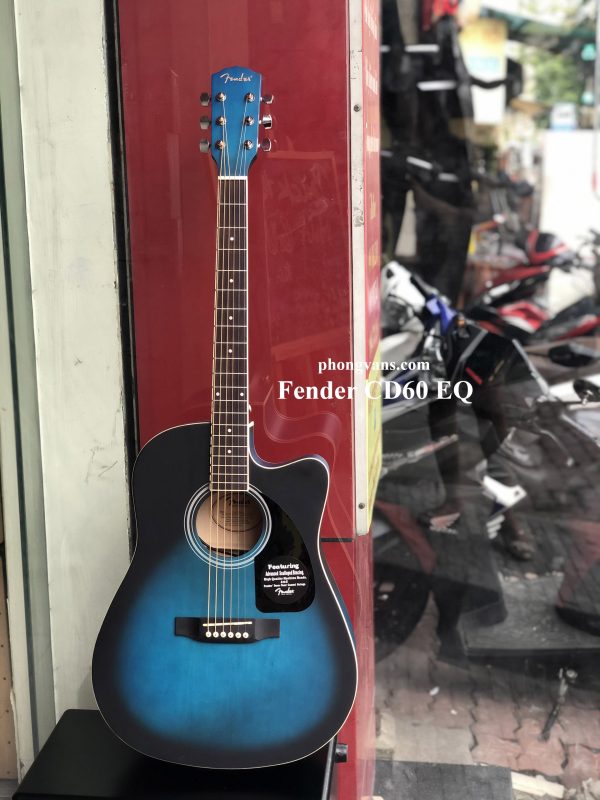 Guitar acoustic Fender CD60 có EQ CL5