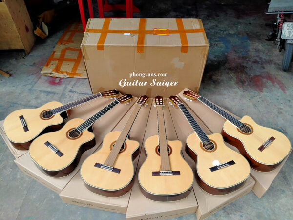 Bán sỉ guitar classic Saiger dáng khuyết chính hãng