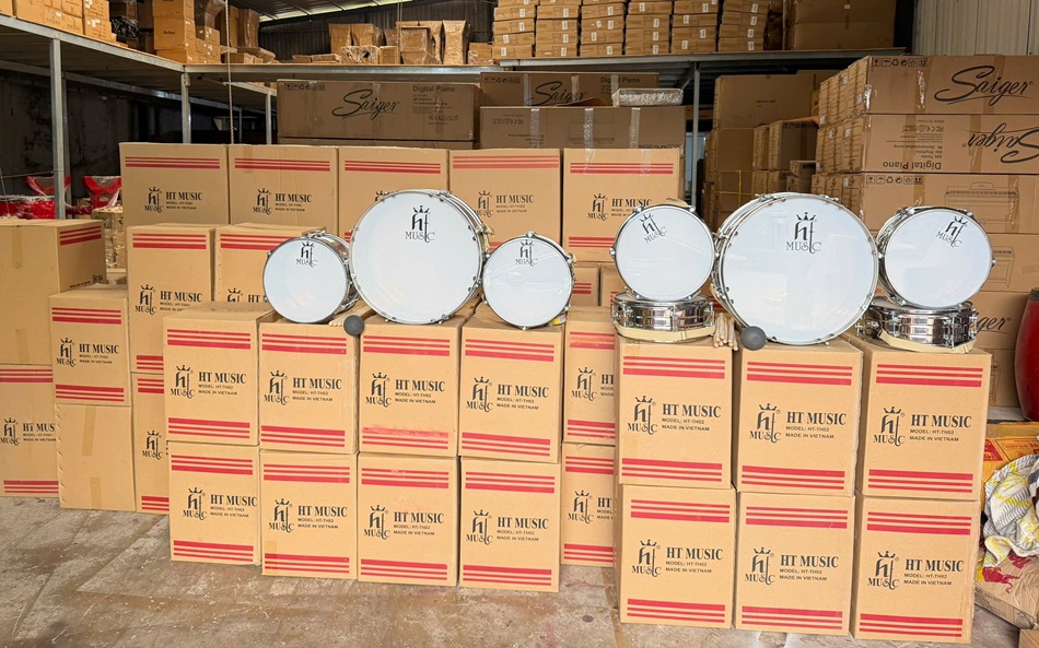 Trống đội nghi thức trung học inox HT-TH02