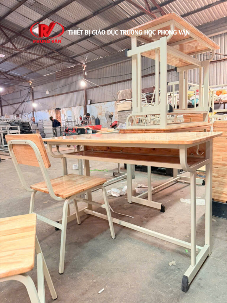 Bàn Ghế Học Sinh THCS 2 Chỗ Ngồi