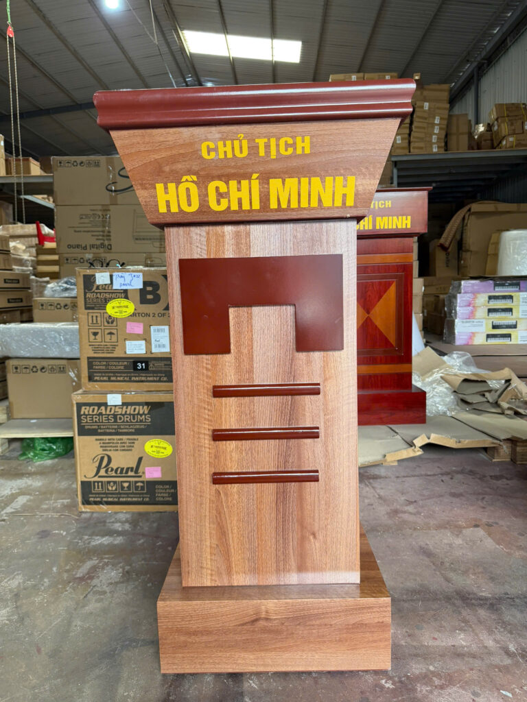 Cặp Bục Gỗ MDF Chữ U Veneer