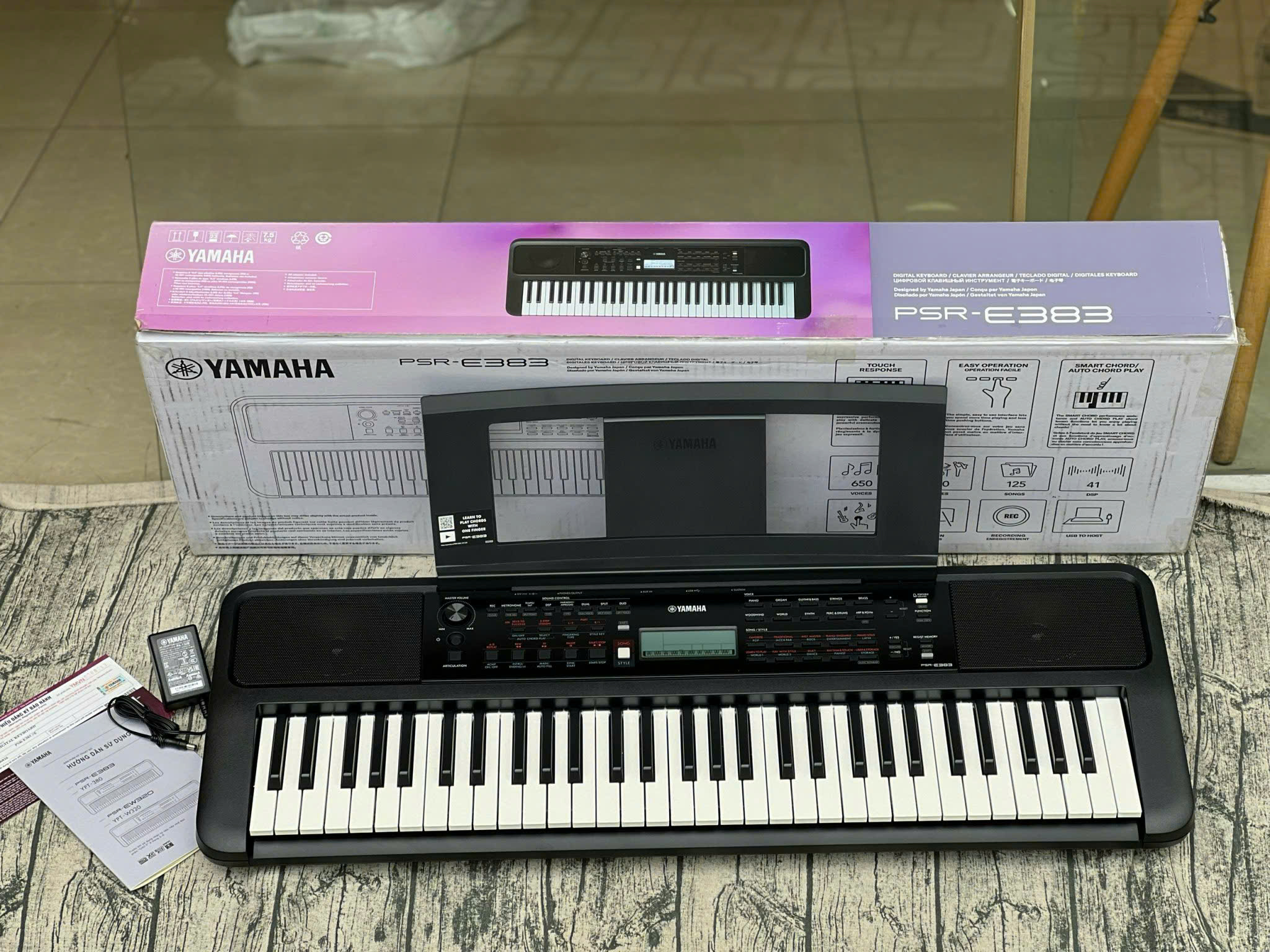 E383 (2) Đàn Organ Yamaha PSR-E383